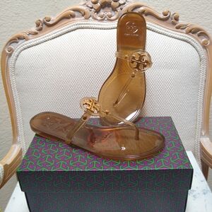 Tory Burch Mini Miller Flat Thong Brown Size 7